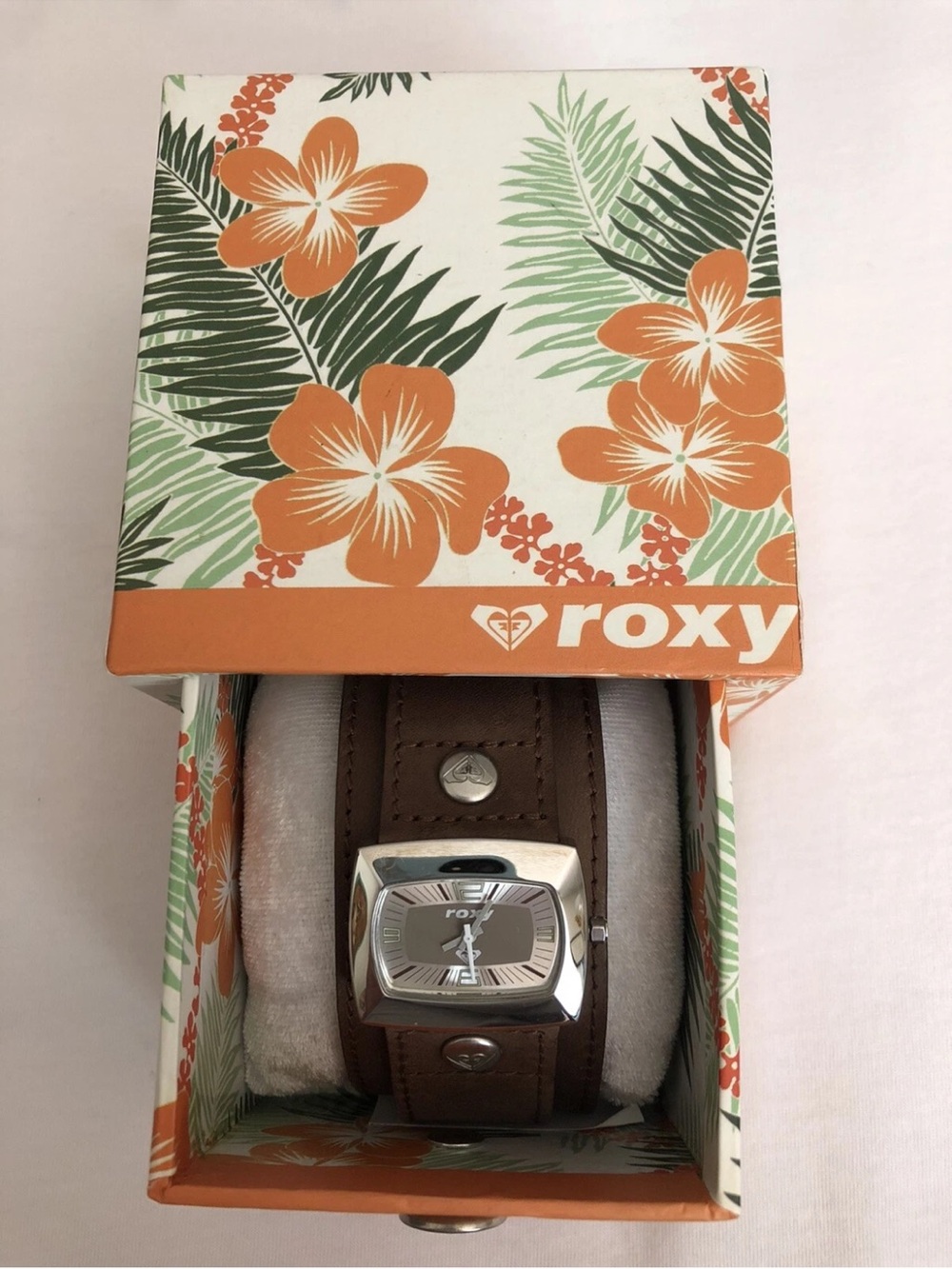 Roxy Seventeen Brown Leather Watch 2000’s
